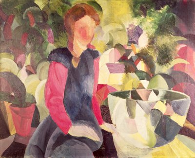 Girl with a Fish Bowl by August Macke